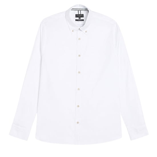 Ted Baker Allarde Regular Branded White Oxford Shirt - Image 1