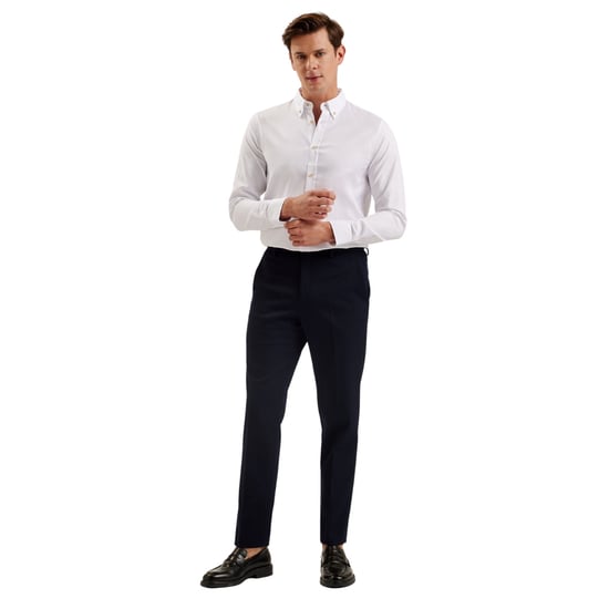 Ted Baker Allarde Regular Branded White Oxford Shirt - Image 4