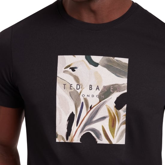 Ted Baker Justino Box Print Schwarzes Grafik-t-shirt - Image 4
