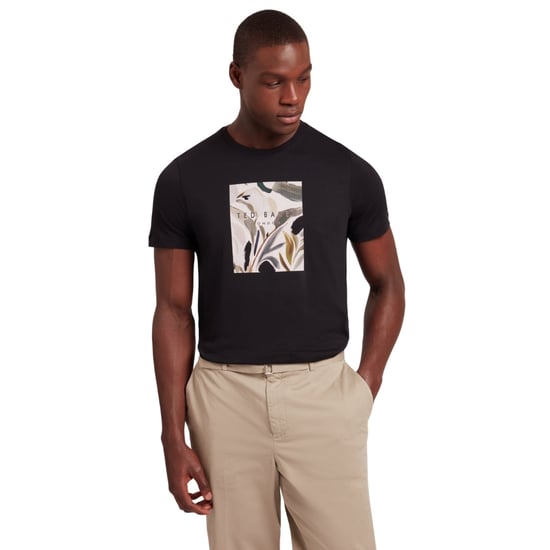 Ted Baker Justino Box Print Schwarzes Grafik-t-shirt - Image 5