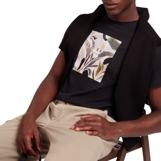 Ted Baker Justino Box Print Schwarzes Grafik-t-shirt - Image 6