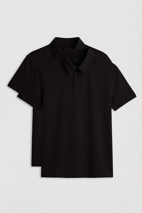 Herren Polo-Shirt aus Baumwolle-Elasthan - Image 1