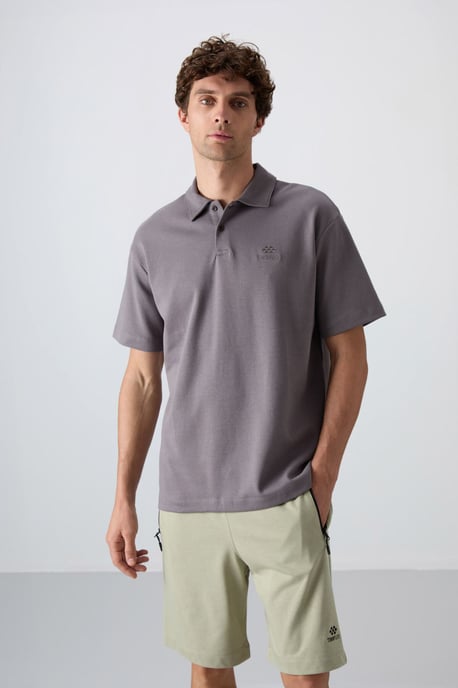 Herren Oversized Polo T-Shirt - Image 3