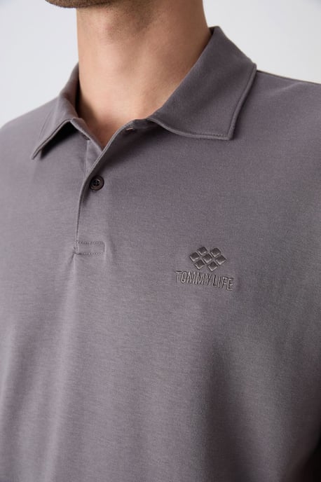 Herren Oversized Polo T-Shirt - Image 4