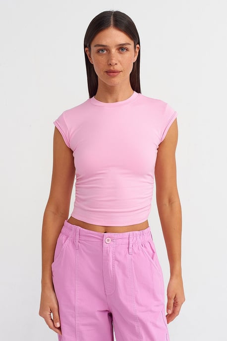 Damen ärmelloses Crop-Top-T-Shirt - Image 1