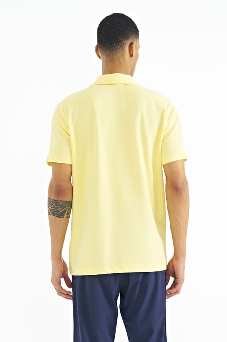 Herren Baumwoll-Polo-T-Shirt mit Textdruck - Image 5