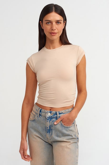 Damen ärmelloses Crop-Top-T-Shirt - Image 1