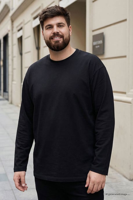 Herren Baumwoll-Elastan T-Shirt - Image 2