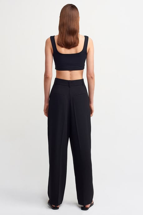 Hochtaillierte weite Crepe-Hose - Image 2