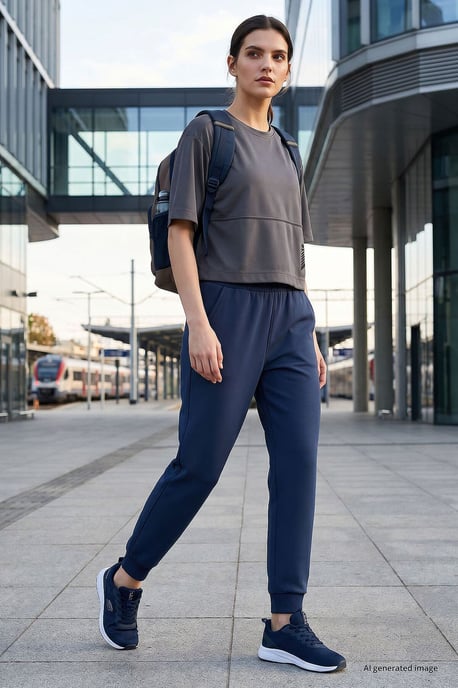 Damen Baumwoll-Mischung Sweatpants - Image 2