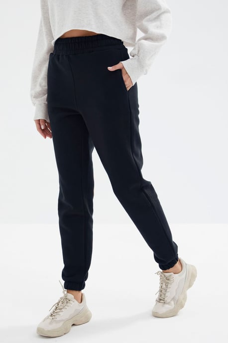 Hochtaillierte Fleece-Jogginghose für Damen - Image 2