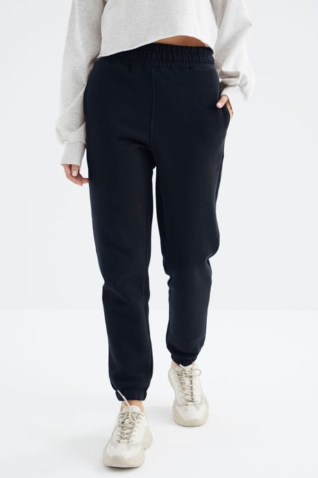 Hochtaillierte Fleece-Jogginghose für Damen - Image 4