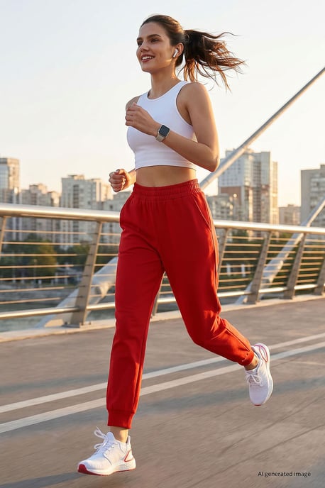 Damen Baumwoll-Mischung Sweatpants - Image 1