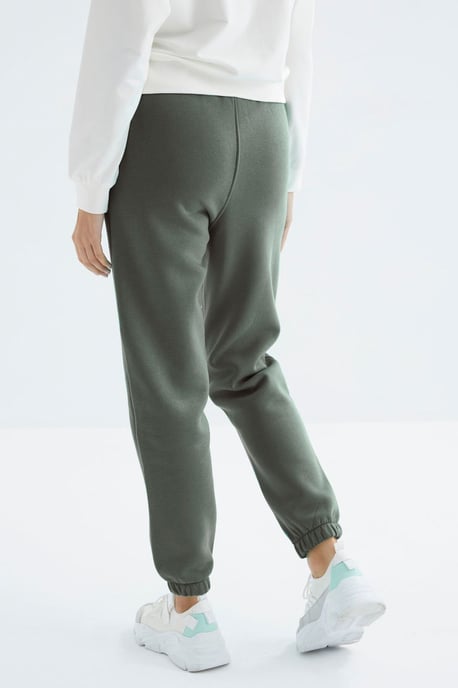 Hochtaillierte Fleece-Jogginghose für Damen - Image 5