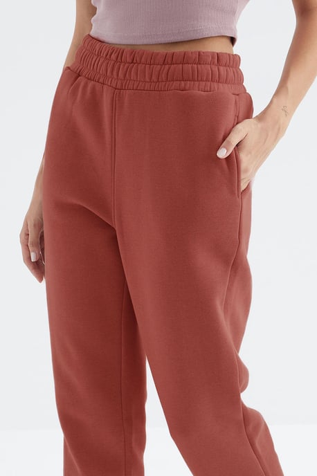 Hochtaillierte Fleece-Jogginghose für Damen - Image 4