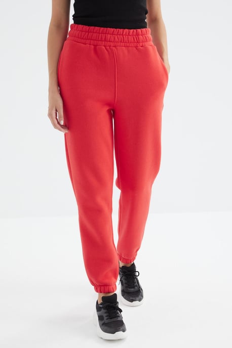 Hochtaillierte Fleece-Jogginghose für Damen - Image 4
