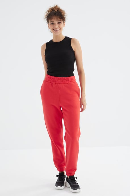 Hochtaillierte Fleece-Jogginghose für Damen - Image 6