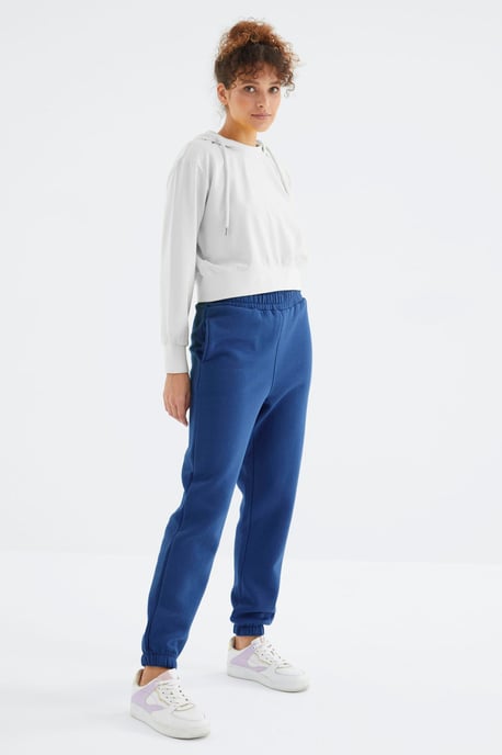Hochtaillierte Fleece-Jogginghose für Damen - Image 3