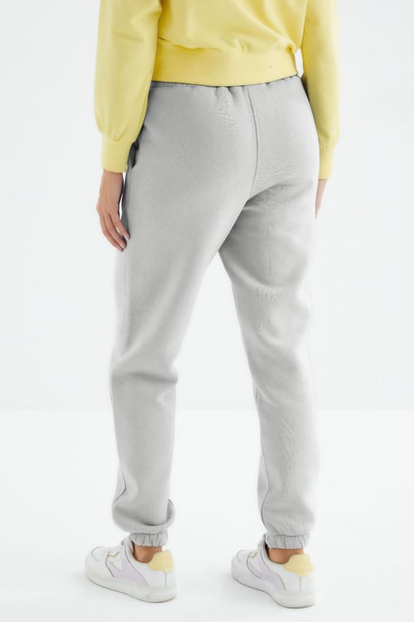 Hochtaillierte Fleece-Jogginghose für Damen - Image 5