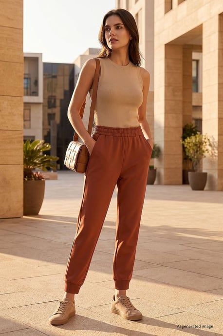 Damen Baumwoll-Mischung Sweatpants - Image 1