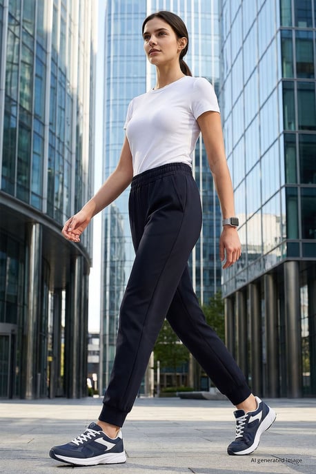 Damen Baumwoll-Mischung Sweatpants - Image 1