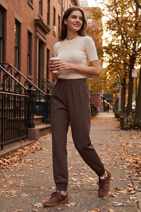 Damen Baumwoll-Mischung Sweatpants - Image 1