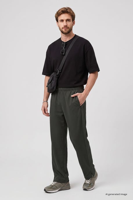 Herren Viskose-Mischung Sweatpants - Image 1