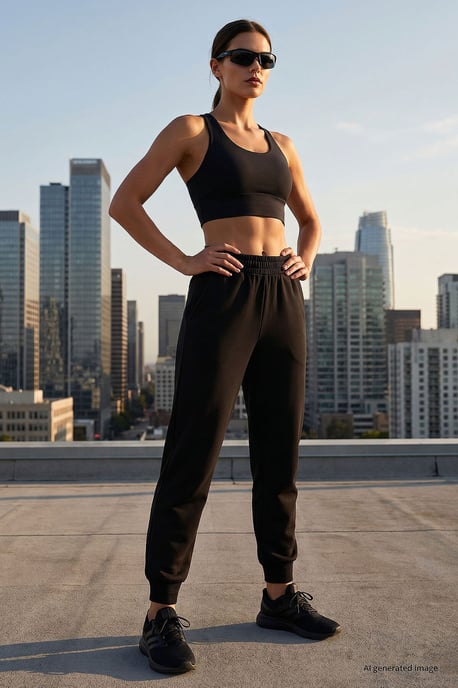 Damen Baumwoll-Mischung Sweatpants - Image 1