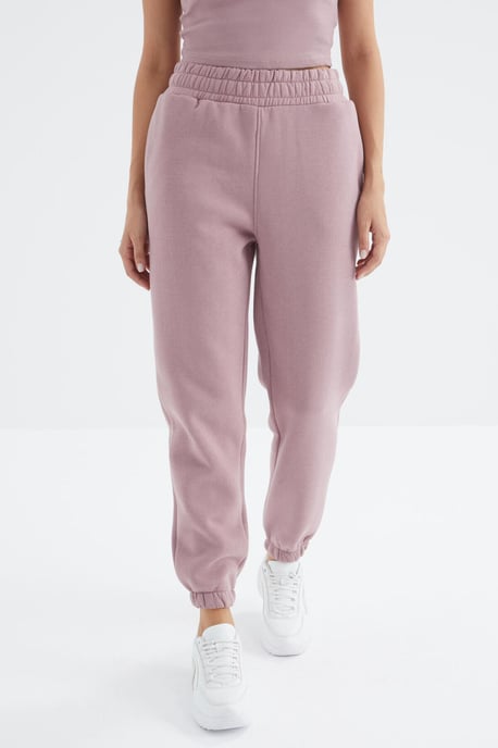 Hochtaillierte Fleece-Jogginghose für Damen - Image 4