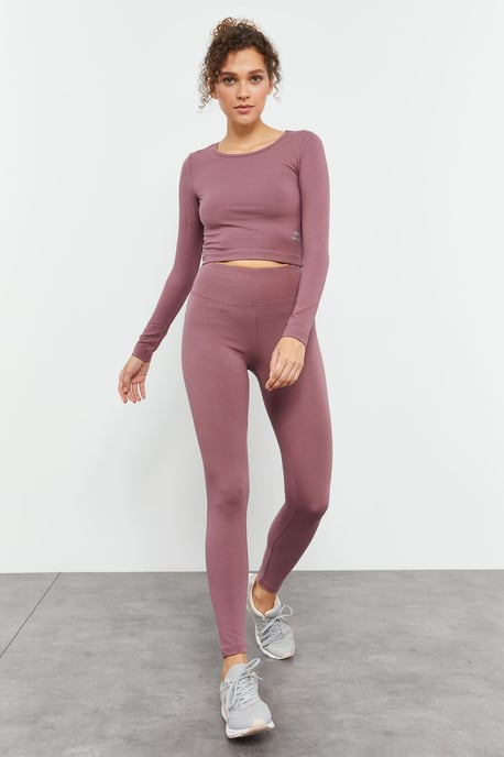 Slim-Fit Langarm-Crop-Top - Image 2