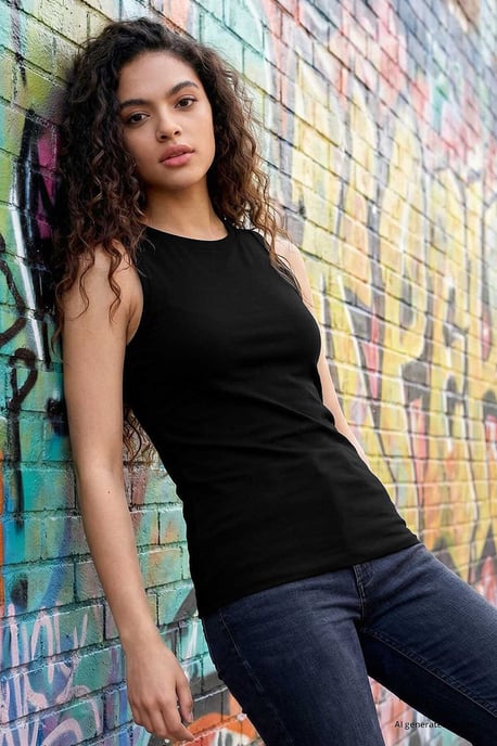 Damen Baumwoll-Elasthan Aktivshirt - Image 2