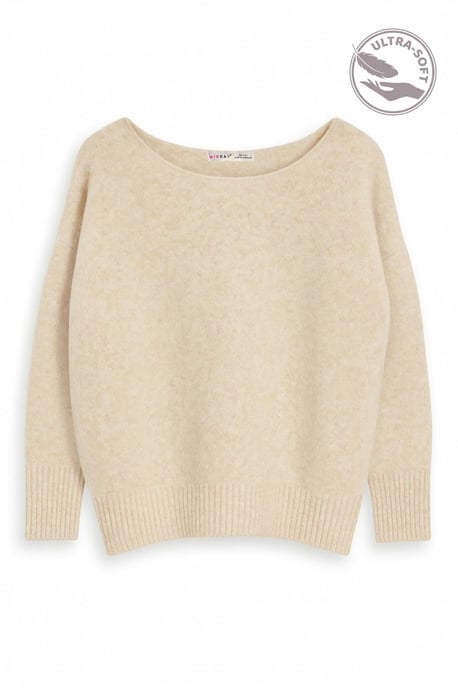 Übergroßer Bootsausschnitt-Strickpullover - Image 1