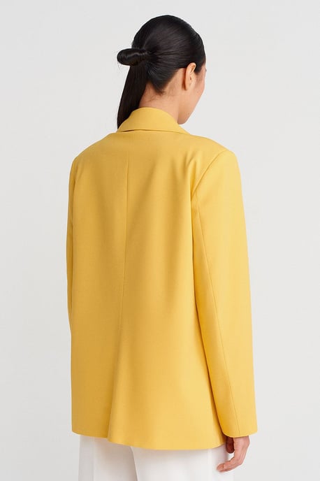Übergroßer langer Crepe-Blazer-Jacke - Image 2