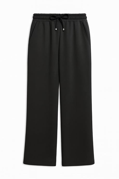 Hochtaillierte Pull-On Gerade-leg-Hosen mit Taschen - Image 1