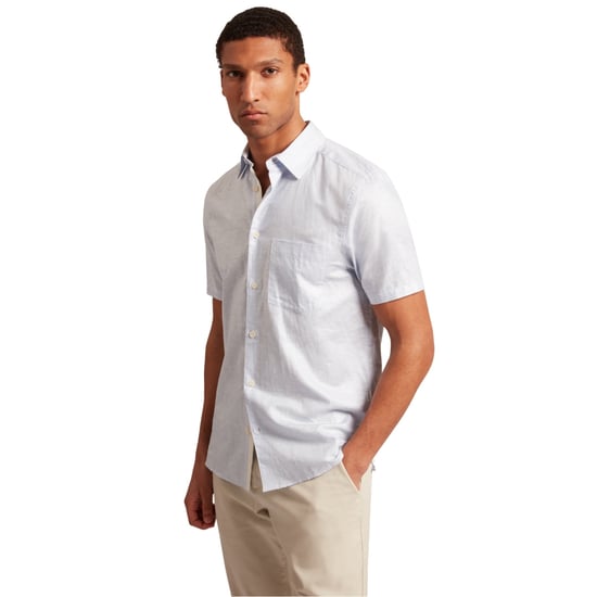Ted Baker Palomas Hellblaues Leinenhemd - Image 3