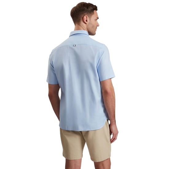 Ted Baker Alyth Regular Branded Blue Oxford Shirt - Image 2