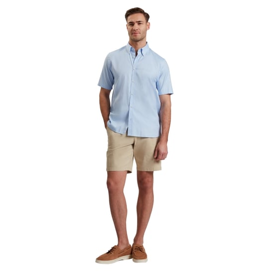 Ted Baker Alyth Regular Branded Blue Oxford Shirt - Image 4
