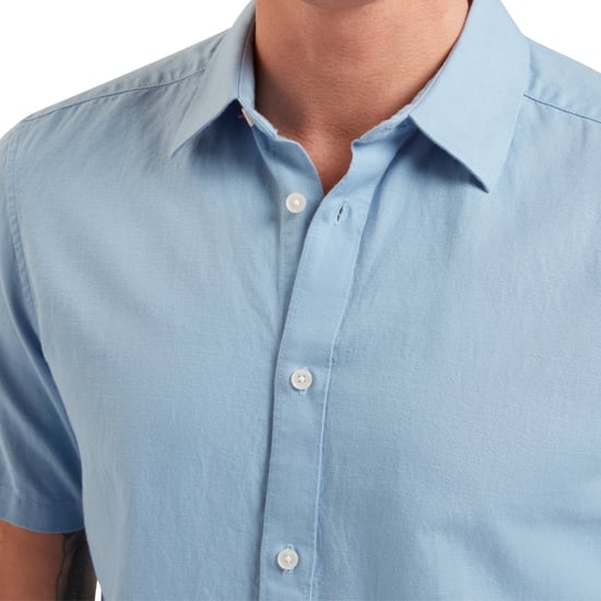 Ted Baker Zefre Regular Hellblaues Leinenhemd - Image 6
