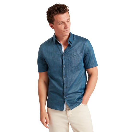 Ted Baker Palomas Leinenhemd In Marineblau - Image 2