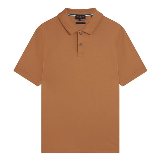 Ted Baker Zeiter Slim Soft Touch Braunes Polohemd - Image 1