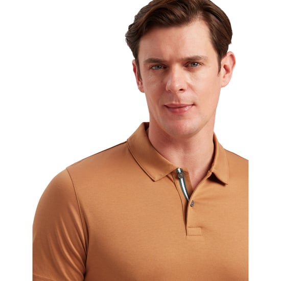 Ted Baker Zeiter Slim Soft Touch Braunes Polohemd - Image 4