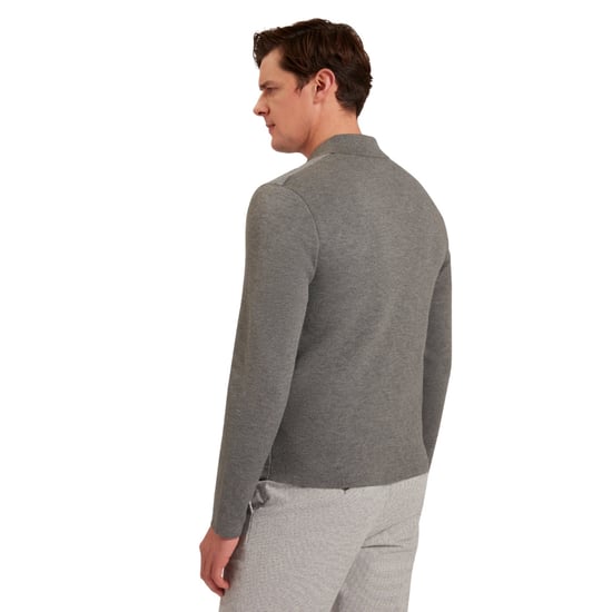 Ted Baker Dejo Fischgrätmuster-jacke Mit Frontreißverschluss, Grau - Image 4