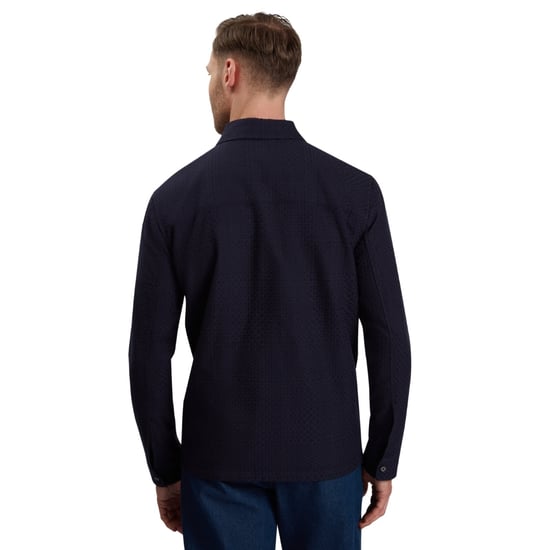 Ted Baker Kailins Zip-thru Navy Overshirt - Image 5