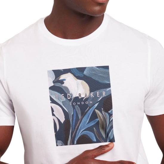 Ted Baker Justino Box Print Weißes Grafik-t-shirt - Image 3