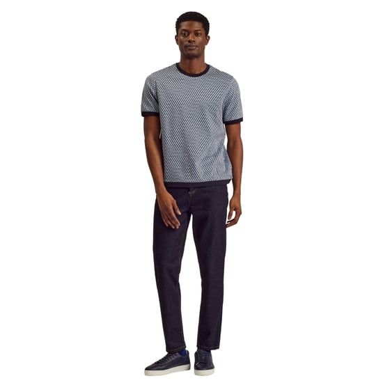 Ted Baker Finity Regular Jacquard Blaues T-shirt - Image 5