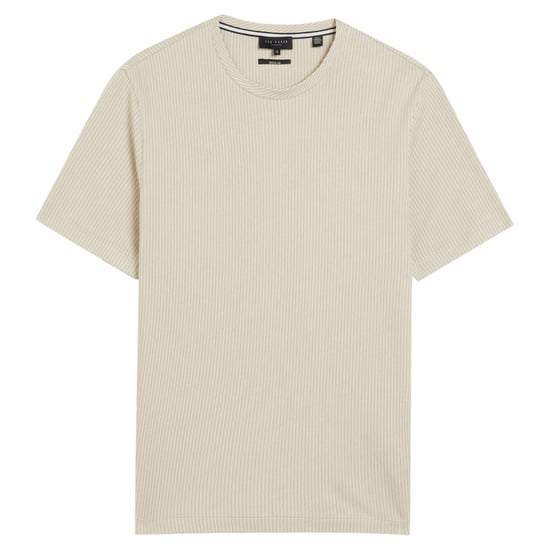 Ted Baker Heynes Regular Fit Strukturiertes Beige T-shirt - Image 1