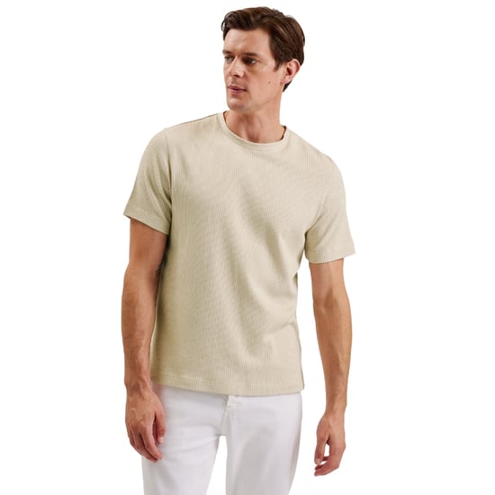 Ted Baker Heynes Regular Fit Strukturiertes Beige T-shirt - Image 3