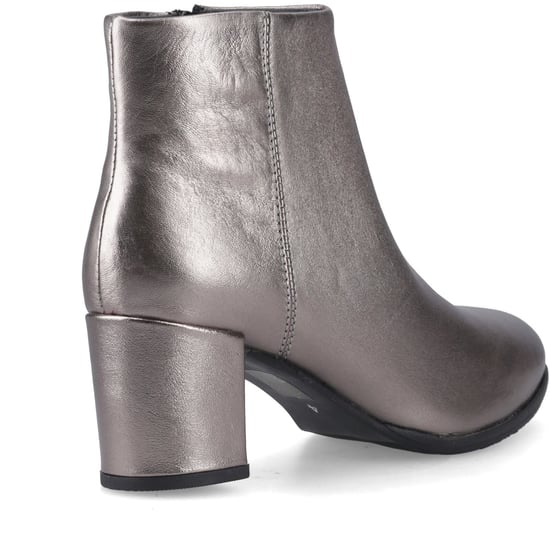 Hush Puppies Claridy Leder Damen Stiefeletten mit Absatz in Zinn - Image 2