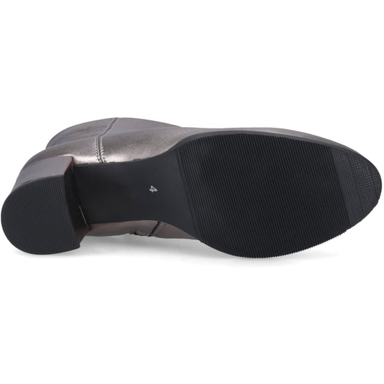 Hush Puppies Claridy Leder Damen Stiefeletten mit Absatz in Zinn - Image 3