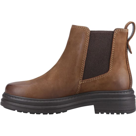Cotswold Aldworth Leder Damen Tan Absatz-Stiefeletten - Image 4